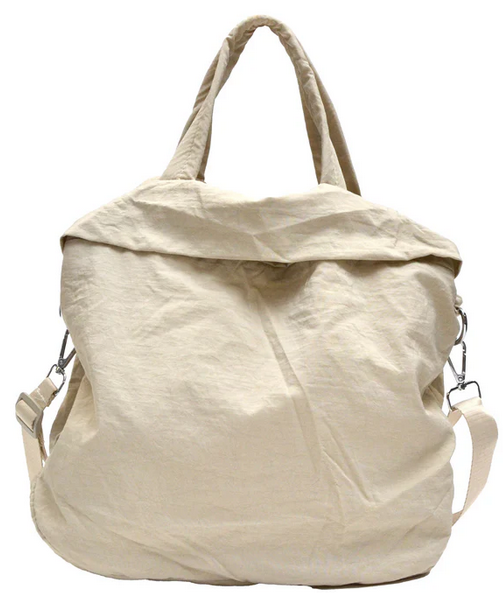 Nylon Shoulder Tote (2-Colors)