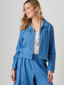 Charlie Paige Fringe Linen Woven Button Jacket By: Charlie Paige Charlie Paige Fringe Linen Woven Button Jacket By: Charlie Paige