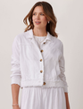 Charlie Paige Fringe Linen Woven Button Jacket By: Charlie Paige Charlie Paige Fringe Linen Woven Button Jacket By: Charlie Paige