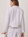 Charlie Paige Fringe Linen Woven Button Jacket By: Charlie Paige Charlie Paige Fringe Linen Woven Button Jacket By: Charlie Paige