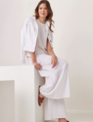 Charlie Paige Fringe Linen Woven Button Jacket By: Charlie Paige Charlie Paige Fringe Linen Woven Button Jacket By: Charlie Paige
