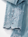 Charlie Paige Embroidered Denim Pant By: Charlie Paige