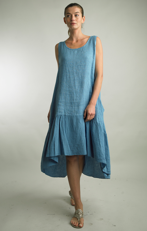 Tempo Paris Back Button Sleeveless Dress By: Tempo Paris