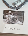 I Love Us Beaded Hanging Frame