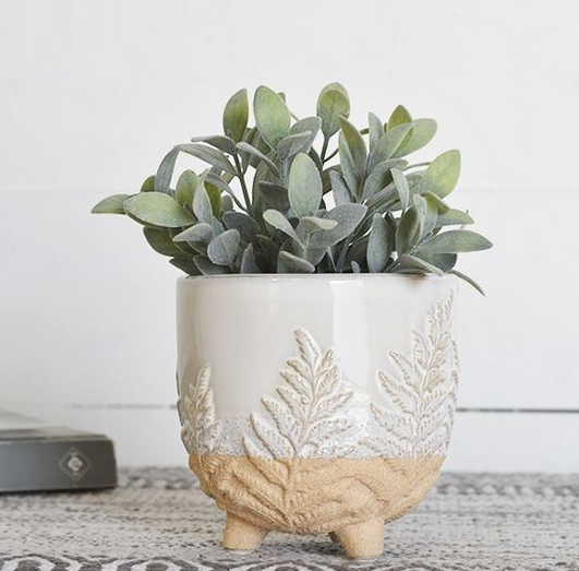 Fern Patterned Planter