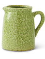 Green Crackle Glazed Pitcher