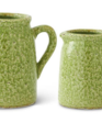 Green Crackle Glazed Pitcher
