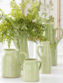 Green Crackle Glazed Pitcher