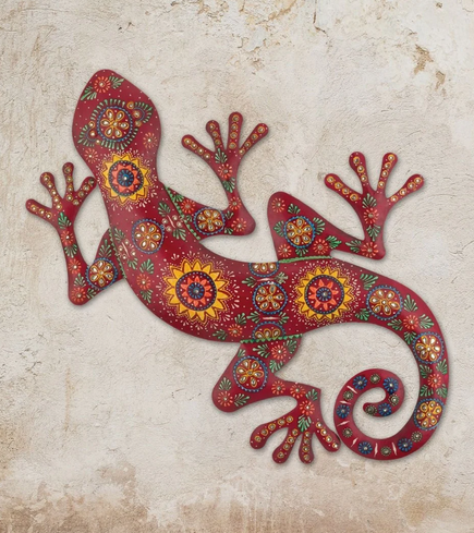 Metal Maha Gecko Wall Art