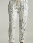 Tempo Paris Pull on Floral Tie Pants By Tempo Paris (2-Colors)