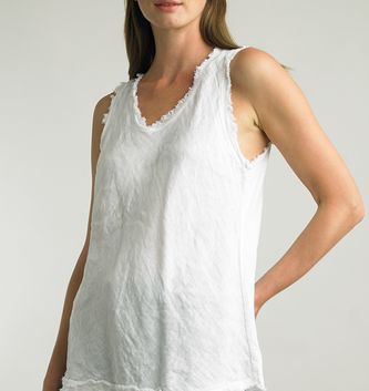 Tempo Paris Sleeveless Raw Edge Top By: Tempo Paris