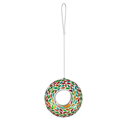 Small Mosaic Glass Bird Feeder