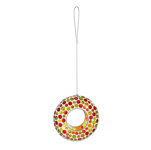 Small Mosaic Glass Bird Feeder