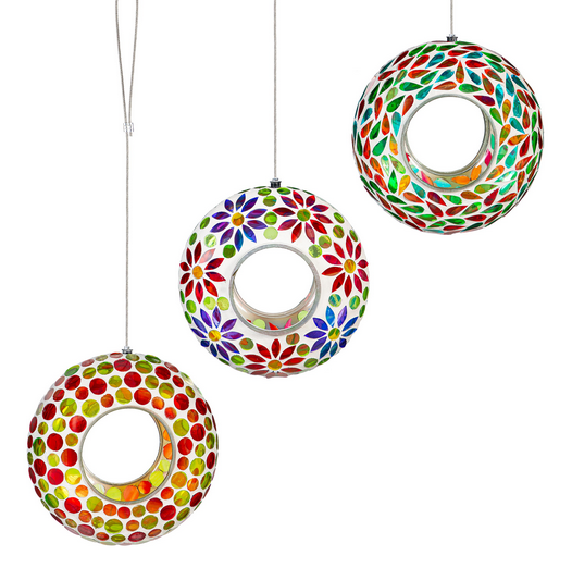 Small Mosaic Glass Bird Feeder