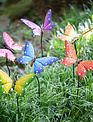 Whimsical Metal Butterfly Stake (6-Styles)