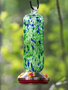 Fused Glass Hummingbird Feeder