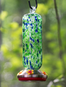 Fused Glass Hummingbird Feeder