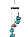 Set of 5 Art Glass Hummingbird Feeders