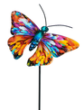 Whimsical Metal Butterfly Stake