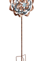 Blue & Copper Whimsical Wind Spinner