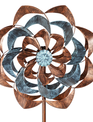 Blue & Copper Whimsical Wind Spinner