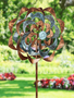 Blue & Copper Whimsical Wind Spinner
