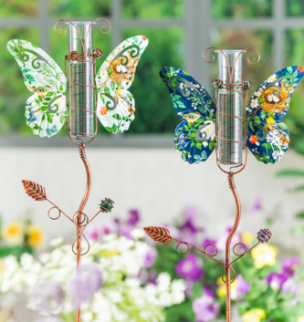 Floral Butterfly Rain Gauge (2-Styles)
