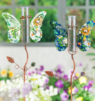 Floral Butterfly Rain Gauge (2-Styles)