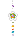Glass Flower Power Hanging Art