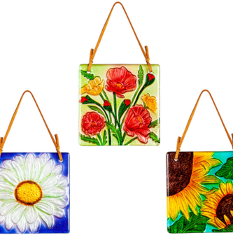 Handpainted Glass Sun Catchers (3-Styles)