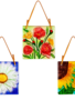 Handpainted Glass Sun Catchers (3-Styles)