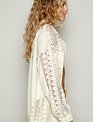 POL Clothing Inc Raw Edge Lace Double Pocket Shirt By: POL