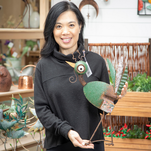 19" Rustic Whimsical Metal Chicken