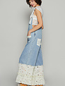 POL Clothing Inc Denim Floral Lace Overall By: POL