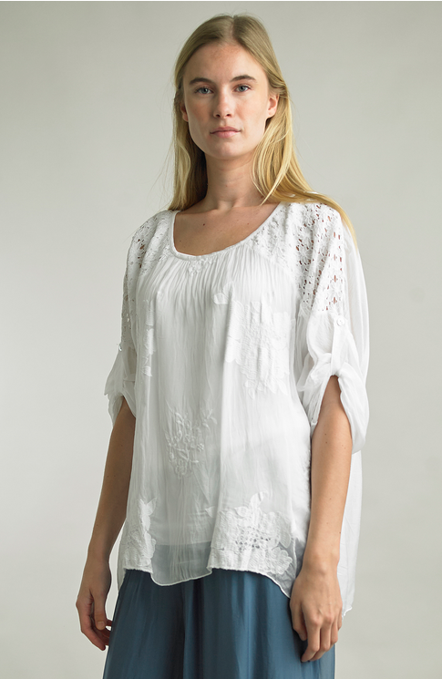 Tempo Paris Sheer Lined Lace Tunic By: Tempo Paris