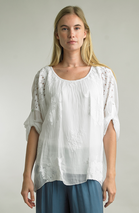 Tempo Paris Sheer Lined Lace Tunic By: Tempo Paris