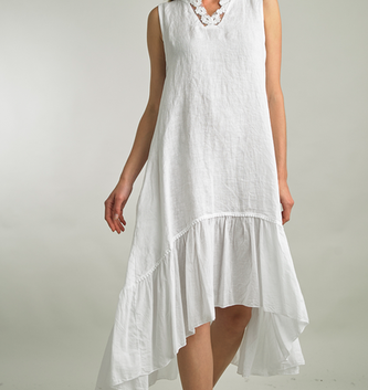 Tempo Paris V-Neck Flora Dress By: Tempo Paris (2-Colors)