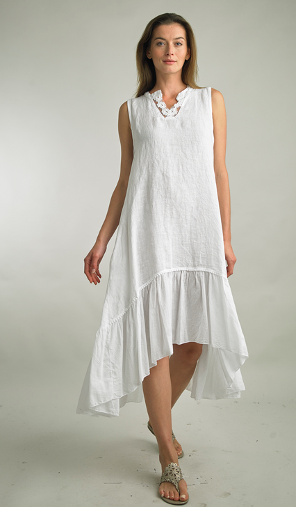 Tempo Paris V-Neck Flora Dress By: Tempo Paris (2-Colors)