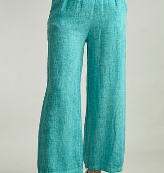 Tempo Paris Linen Pull on Wide Leg Pant By: Tempo Paris