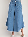 Easel Washed Denim Frayed Edge Jean By: Easel