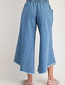 Easel Washed Denim Frayed Edge Jean By: Easel