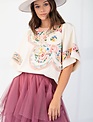 Easel Flower Patch Pull Over Shirt By: Easel