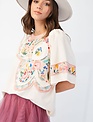Easel Flower Patch Pull Over Shirt By: Easel