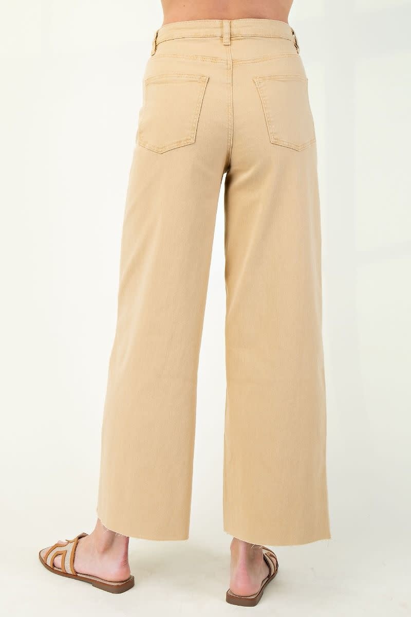 High Rise Twill Pant By: Easel (7-Colors)
