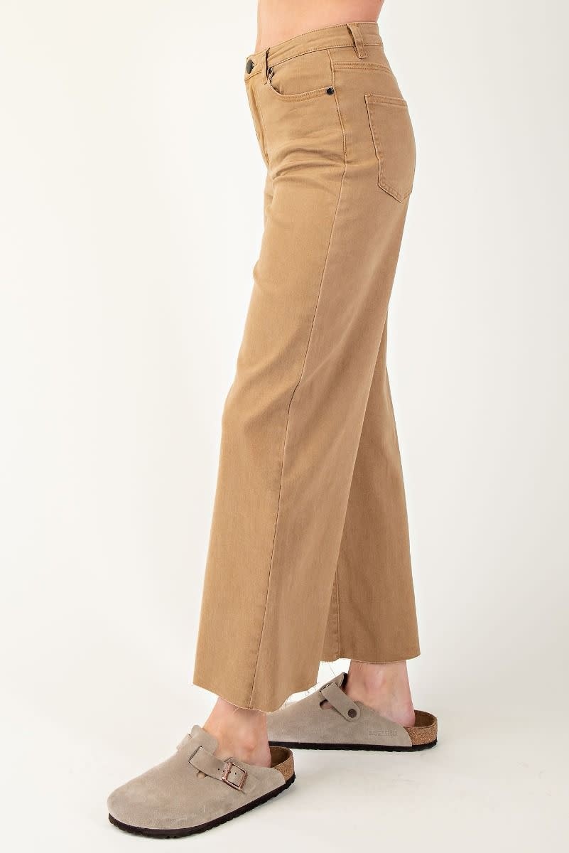 High Rise Twill Pant By: Easel (7-Colors)