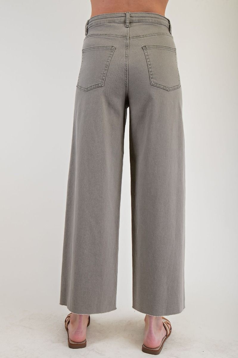 High Rise Twill Pant By: Easel (7-Colors)