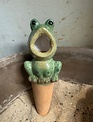 Terracotta Frog Plant Nanny (2-Styles)
