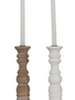 Farmhouse Turned Wood Candle Stick (2-Colors)