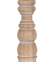Farmhouse Turned Wood Candle Stick (2-Colors)