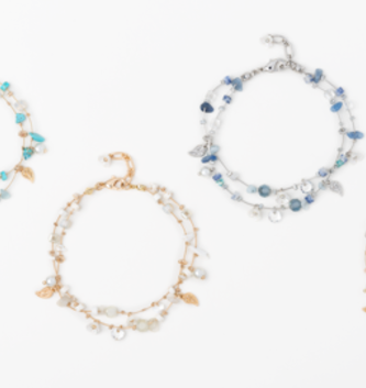 Simply Noelle Dainty Beaded Pearl Bracelet (4-Colors)